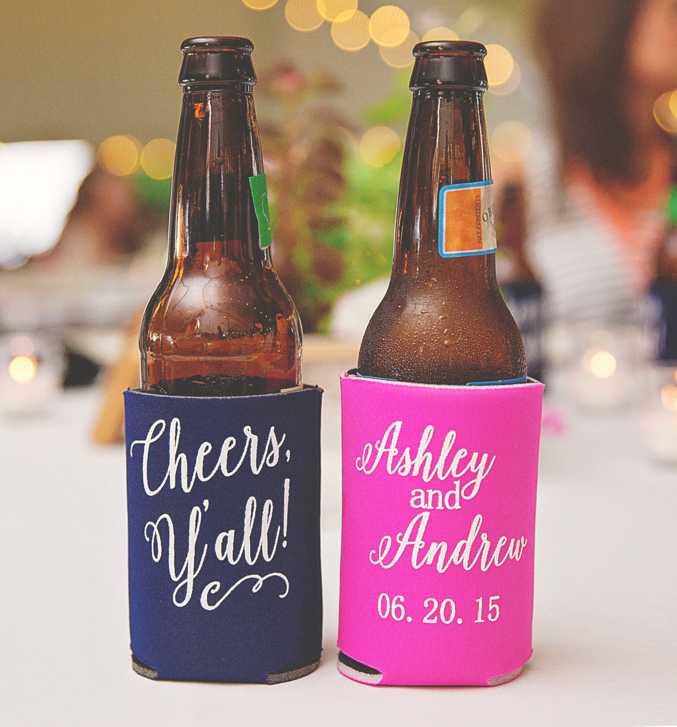 Awesome Photo of Wedding Koozie Ideas