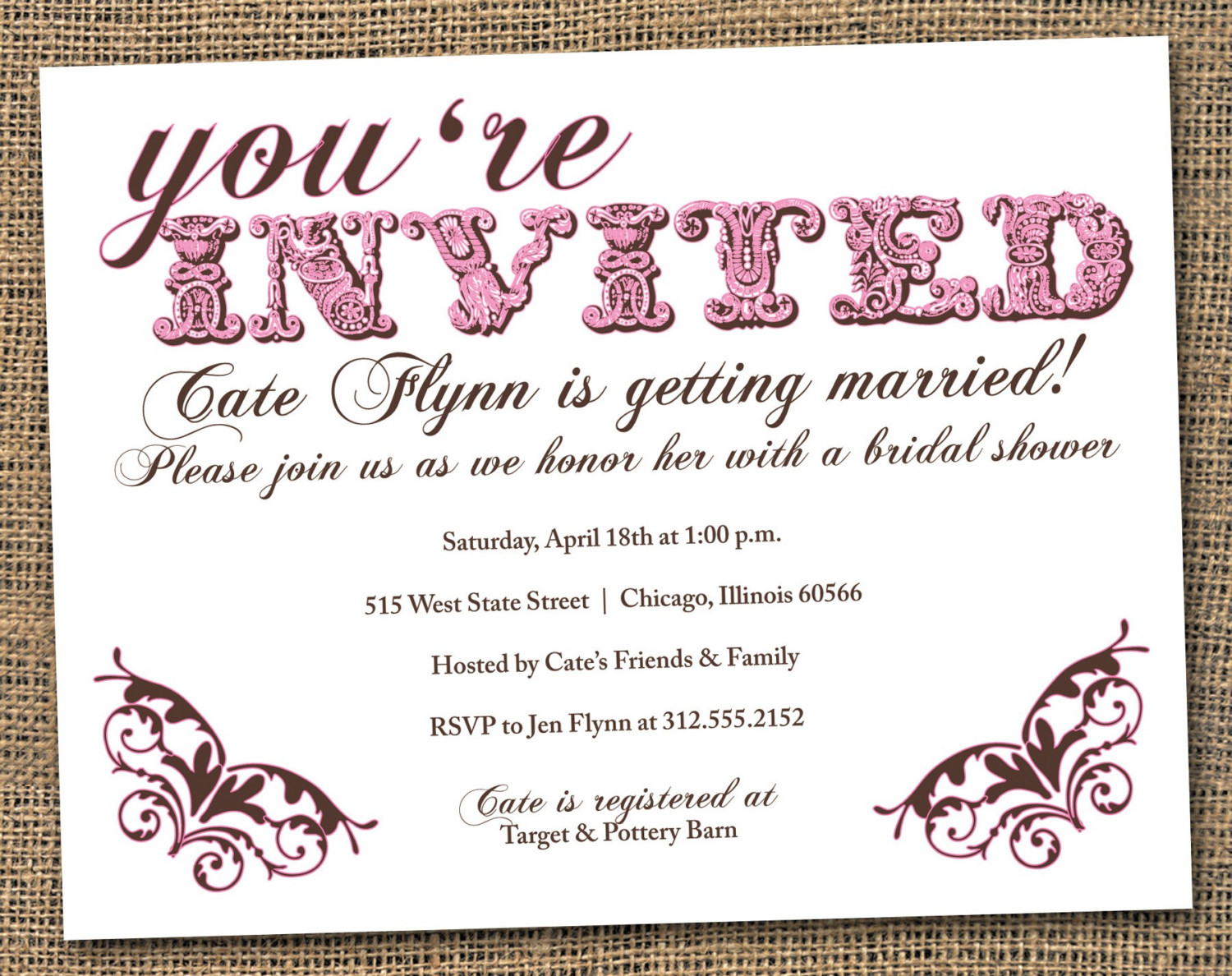 37+ Pretty Photo of Wedding Shower Invitations Wording - regiosfera.com