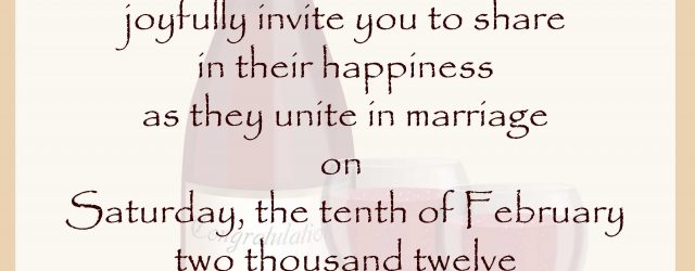 Words To Put On A Wedding Invitation Wedding Invitation Wording Samples 21st Bridal World Wedding